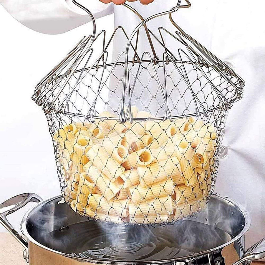 Stainless Steel Foldable Chef Basket