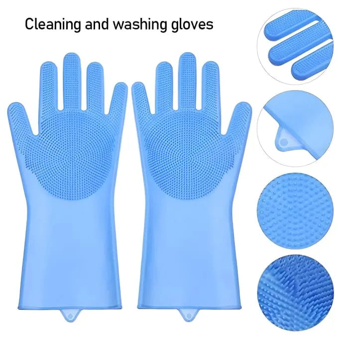 Large Silicone Washing Gloves