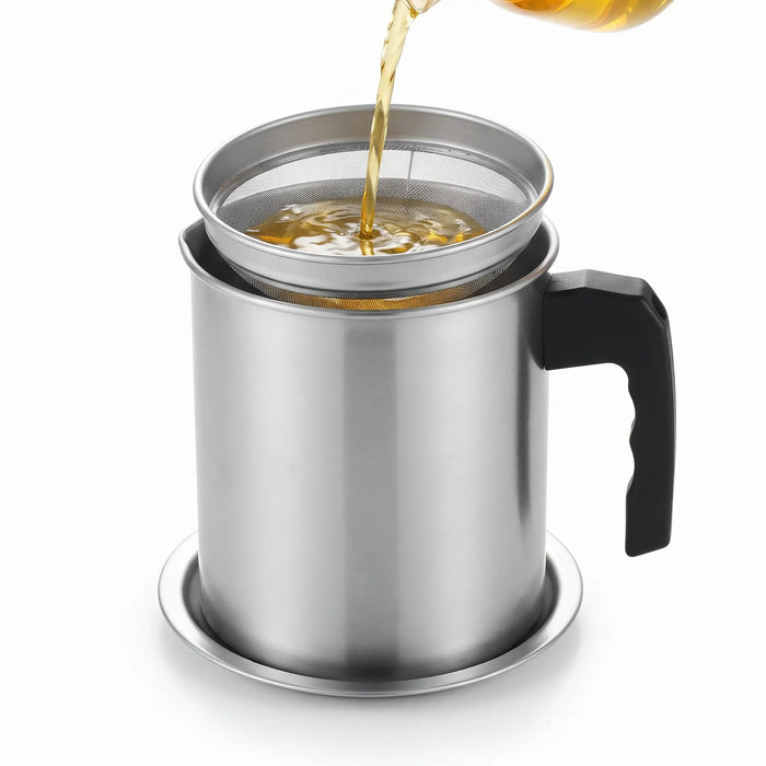 1.4L Oil Filter Pot with Fine Strainer